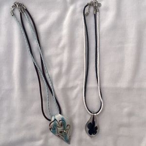 Rope pendant necklaces
